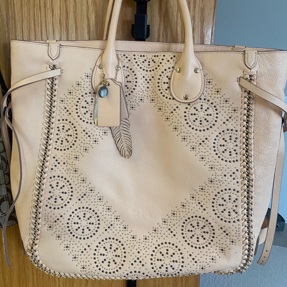 Beautifully detailed Coach tote